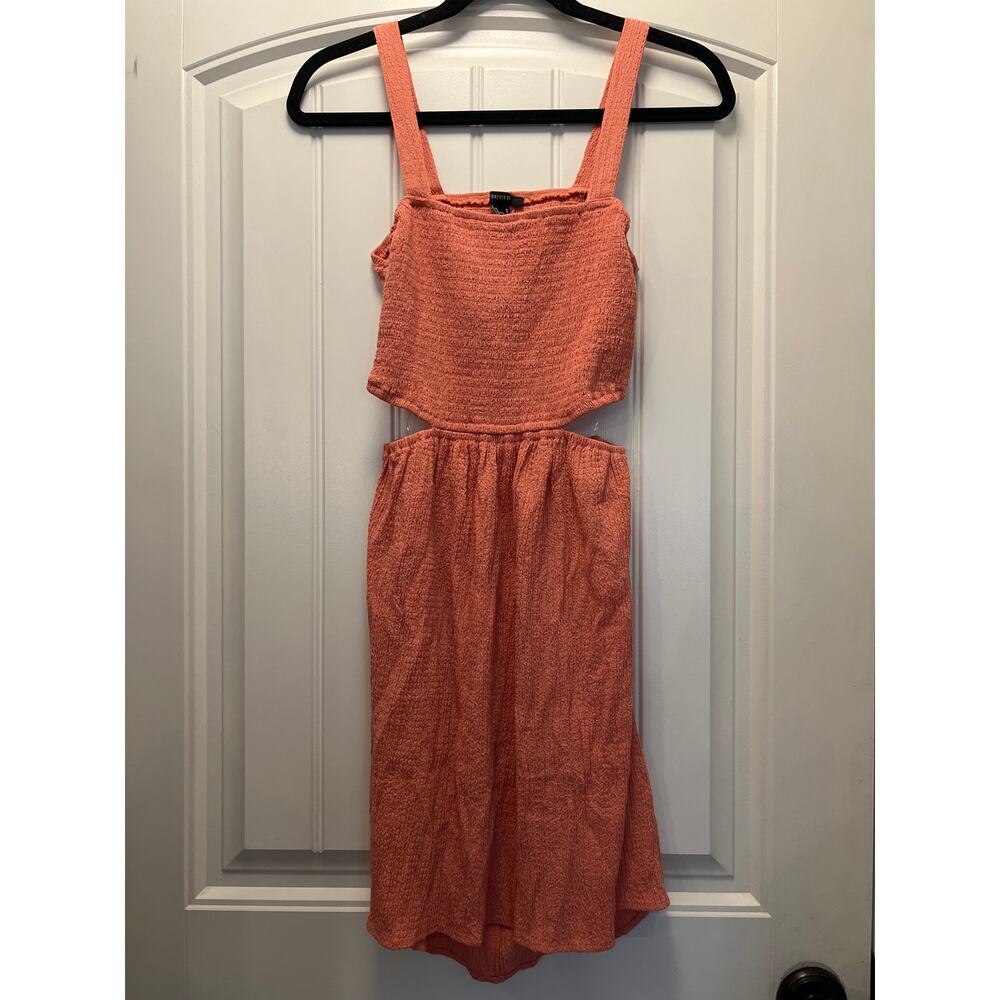 Forever 21 Women’s Cutout Waist Open Back Top Casual Party Dress Sz M‎ Orange